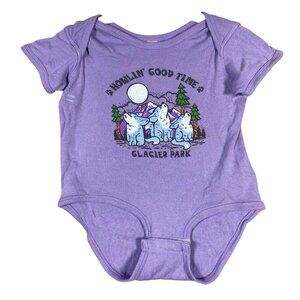 Rabbit Skins Glacier National Park Bodysuit Baby Toddler 18M Howling Wolves Moon